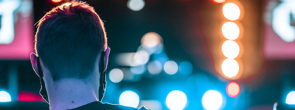 Light Technician Running Lights for a Concert